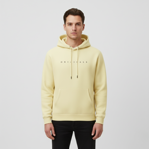 Aaron | Men’s Pullover Hoodie Yellow
