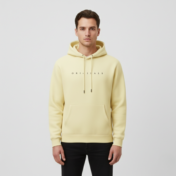 Aaron | Men’s Pullover Hoodie Yellow