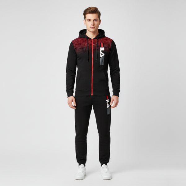 Aidan | Men’s Quick-Dry 2-Piece Tracksuit Black