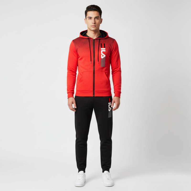 Aidan | Men’s Quick-Dry 2-Piece Tracksuit Red