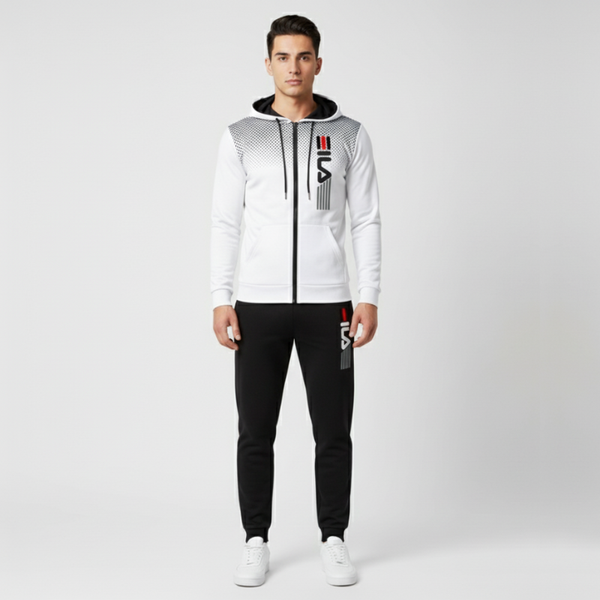 Aidan | Men’s Quick-Dry 2-Piece Tracksuit White