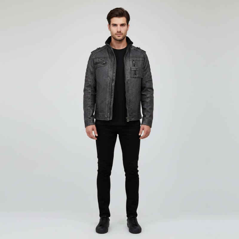 Alexander | Men’s Fancy Jacket Denim Black