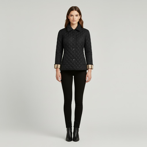 Alexandra | Women’s Quilted Winter Jacket Black