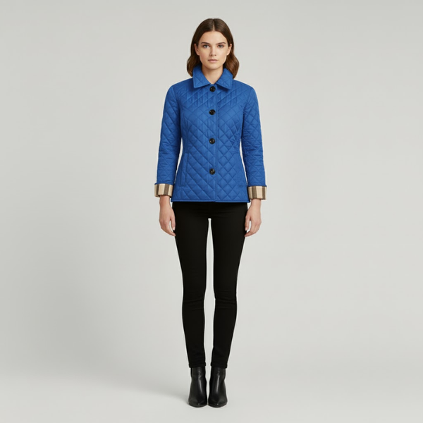 Alexandra | Women’s Quilted Winter Jacket Blue