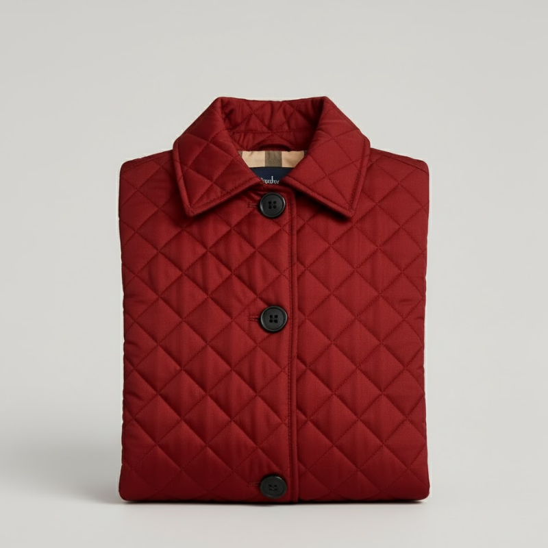 Alexandra | Women’s Quilted Winter Jacket Red