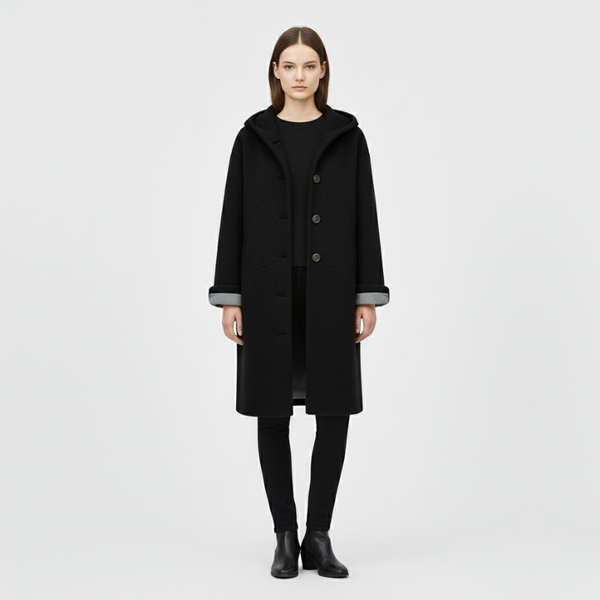 Alice | Women’s Heavy Winter Coat Black