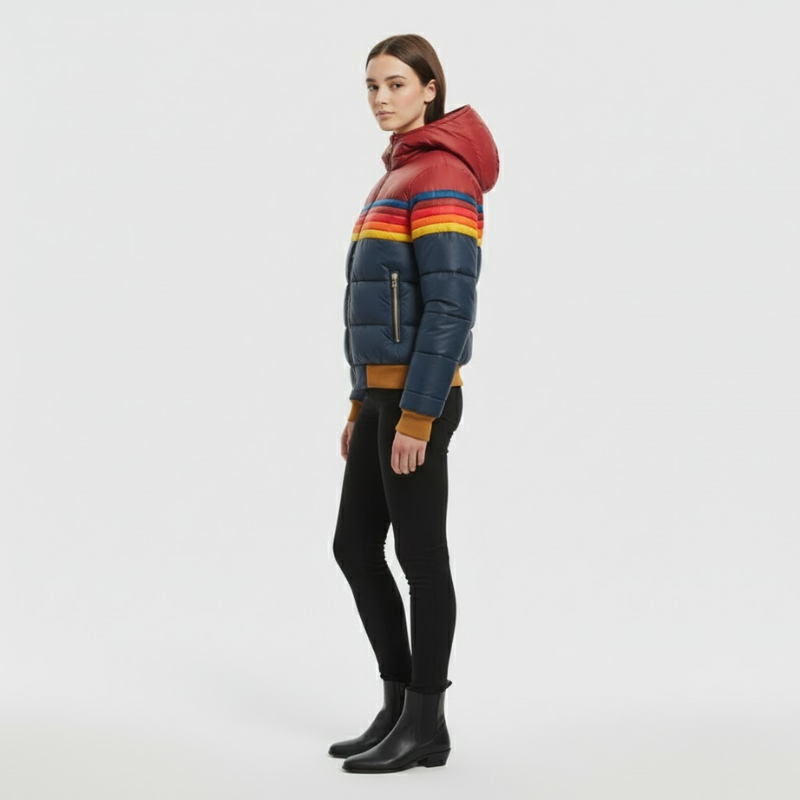 Amelia | Women’s Puffer Jacket Dark Blue