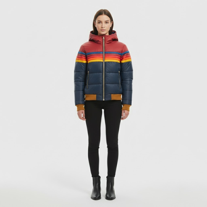 Amelia | Women’s Puffer Jacket Dark Blue