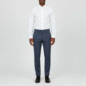 Arlo | Men’s Casual Elegance Trousers Blue
