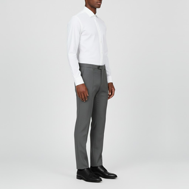 Arlo | Men’s Casual Elegance Trousers Grey