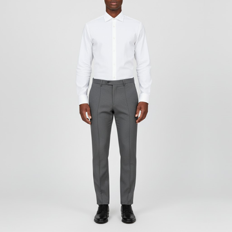 Arlo | Men’s Casual Elegance Trousers Grey