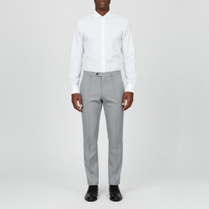 Arlo | Men’s Casual Elegance Trousers Light Grey