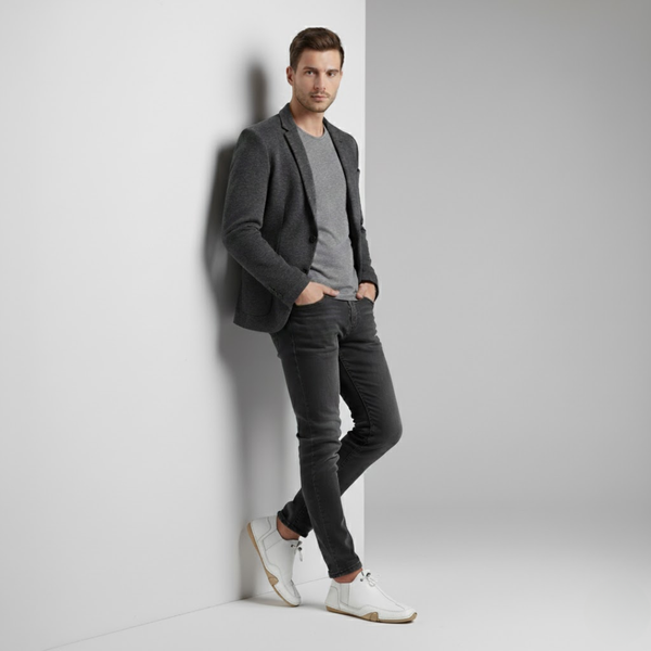 Benjamin | Men’s Comfort Orthopaedic Shoes White