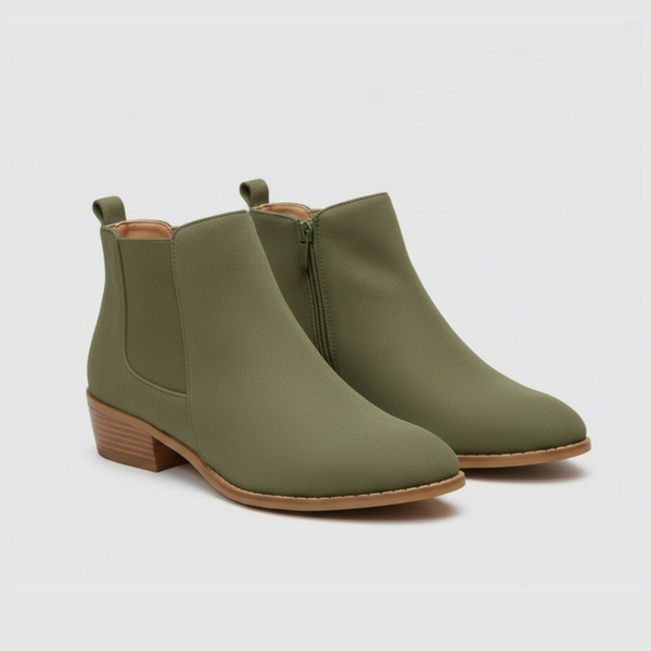 Bethany | Women’s Ankle Boots Green