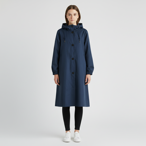 Bonnie | Women's Hooded Raincoat Marineblue