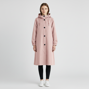 Bonnie | Women's Hooded Raincoat Pink