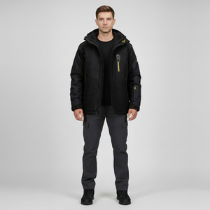 Connor | Men’s Premium Waterproof Winter Jacket Black