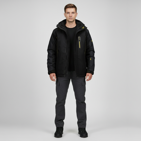 Connor | Men’s Premium Waterproof Winter Jacket Black