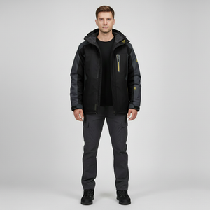 Connor | Men’s Premium Waterproof Winter Jacket Dark Grey