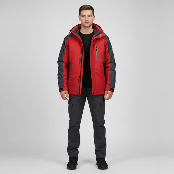 Connor | Men’s Premium Waterproof Winter Jacket Red
