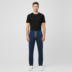 David | Men’s Smart Casual Pants Dark Blue