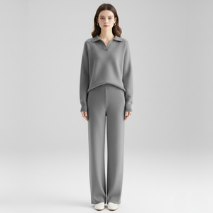Delilah | Women’s Two-Piece Loungewear Set Grey