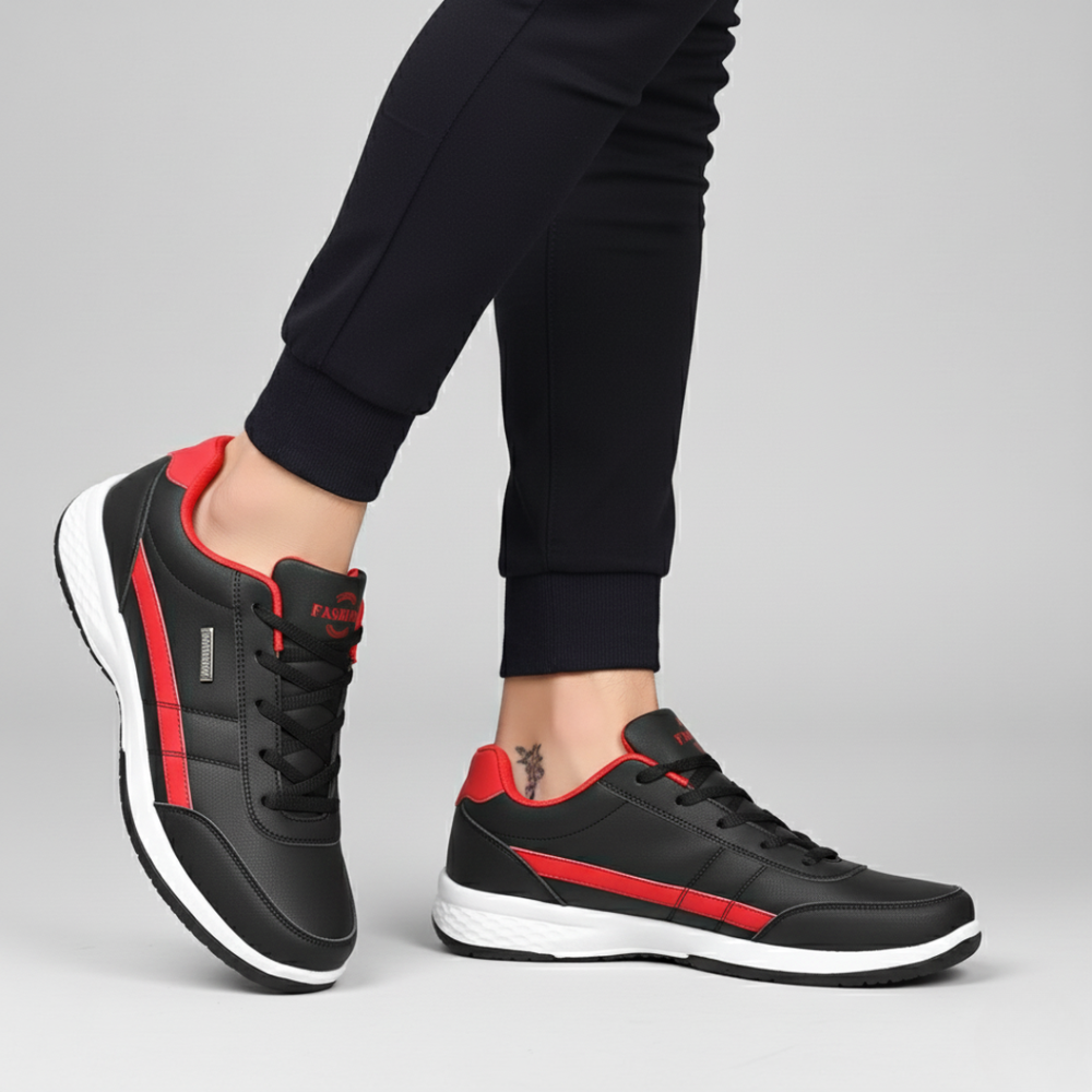 Dominic | Men’s Orthopaedic Walking Trainers Black