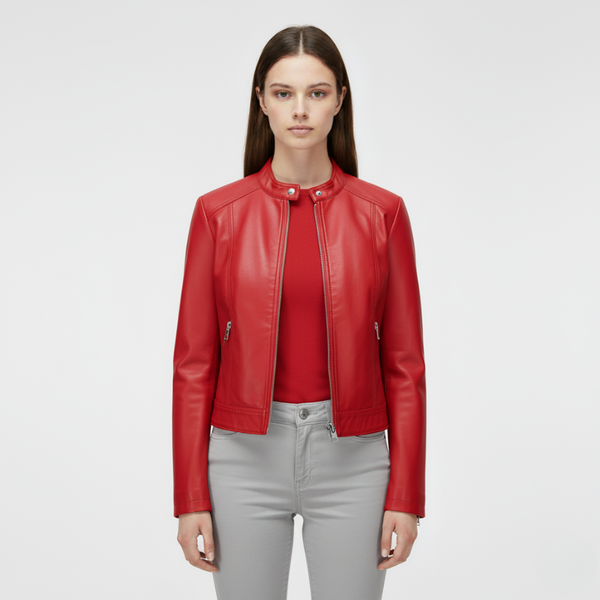 Eleanor | Women’s Long Sleeve Jacket Red