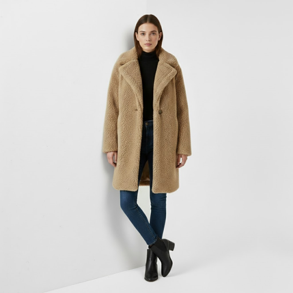 Eliza | Women's Longline Teddy Coat
