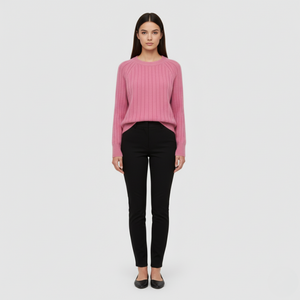 Erin | Women's Knit Jumper Pullover Pink