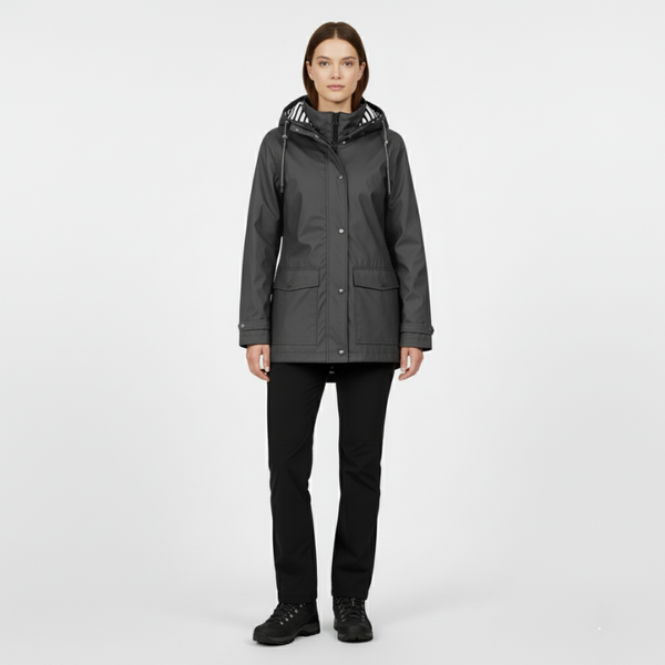 Faith | Women's 3-in-1 Waterproof Hiking Jacket Dark Grey