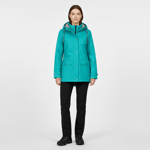Faith | Women's 3-in-1 Waterproof Hiking Jacket Turquoise