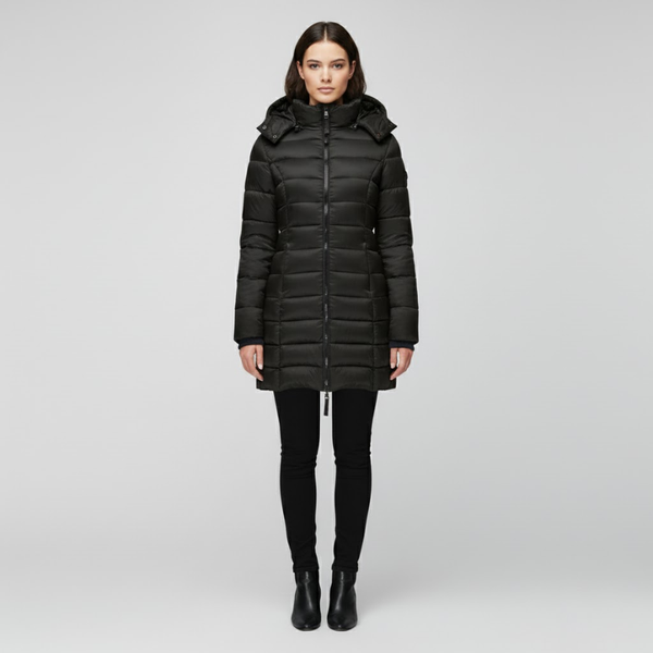 Flora | Women’s Ultra-Cozy Down Jacket Black