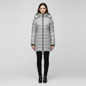 Flora | Women’s Ultra-Cozy Down Jacket Grey