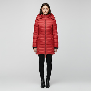 Flora | Women’s Ultra-Cozy Down Jacket Red