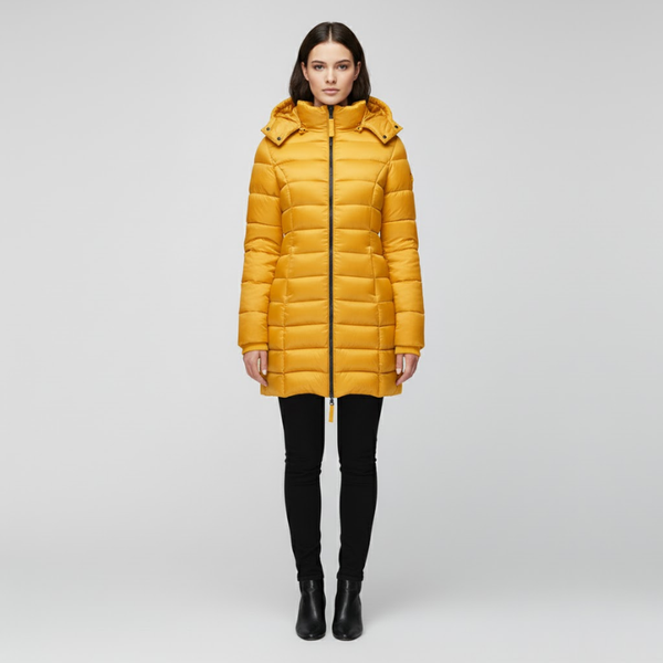 Flora | Women’s Ultra-Cozy Down Jacket Yellow