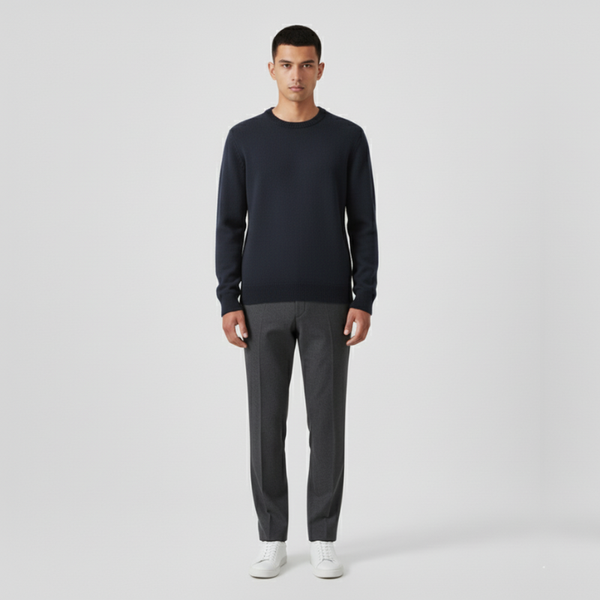 Frankie | Men’s Premium Sweater Navy Blue