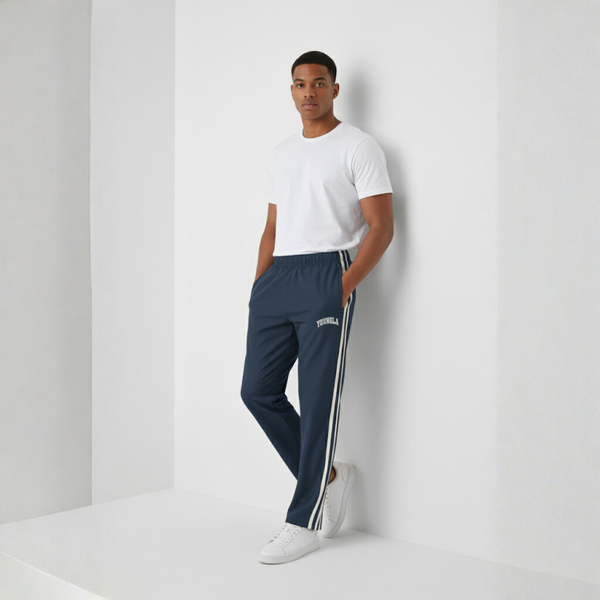 Gabriel | Men’s Double Side Stripe Joggers Marineblue