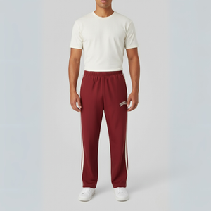 Gabriel | Men’s Double Side Stripe Joggers Red
