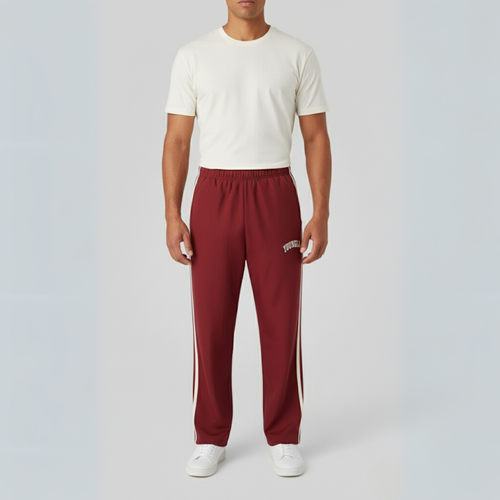 Gabriel | Men’s Double Side Stripe Joggers Red