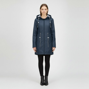 Gracie | Women's Waterproof Long Jacket Blue