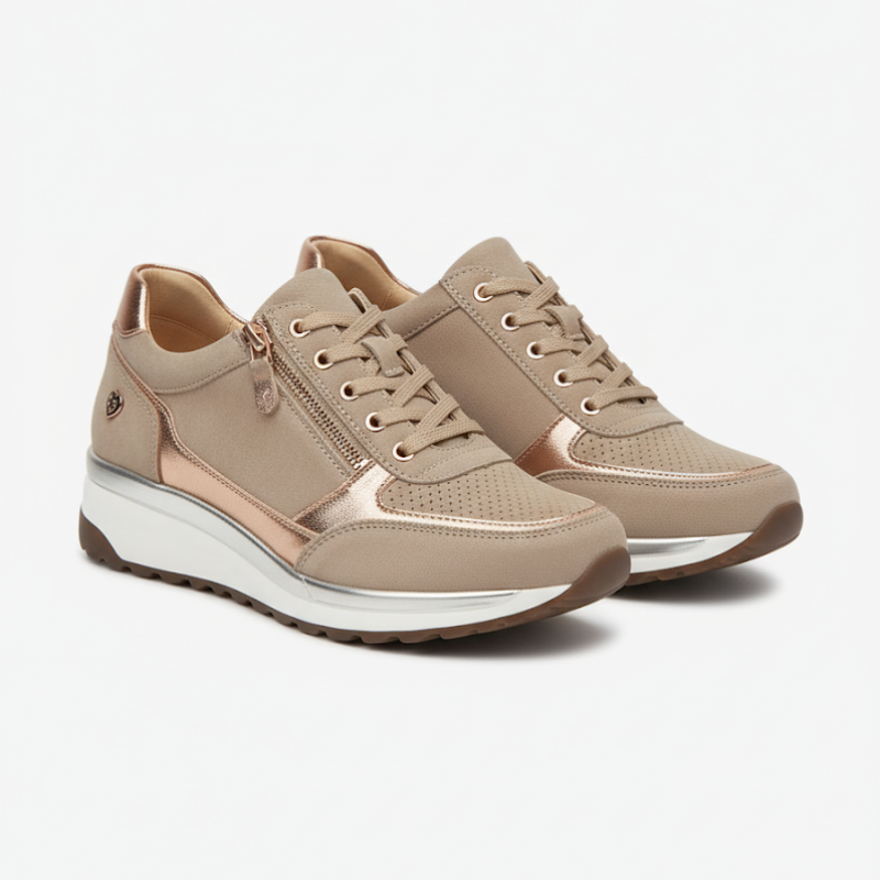 Hannah | Women’s Orthopaedic Walking Shoes Beige