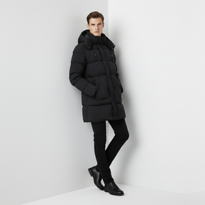 Hugo | Men’s Elegant Waterproof Parka Black