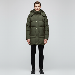 Hugo | Men’s Elegant Waterproof Parka Dark Green
