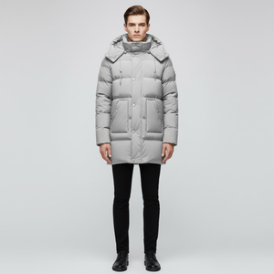 Hugo | Men’s Elegant Waterproof Parka Grey