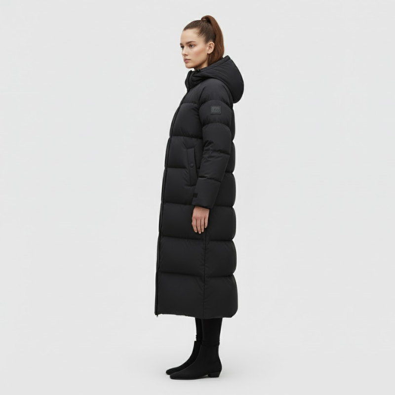 Ivy | Women’s Long Waterproof Windproof Coat Black