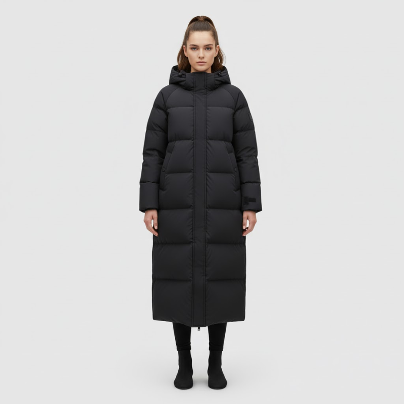 Ivy | Women’s Long Waterproof Windproof Coat Black