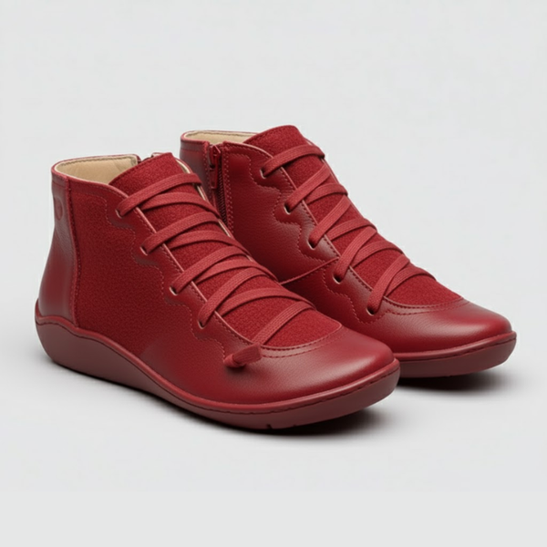 Jacob | Men’s Cosy Lined Ankle Boot Red
