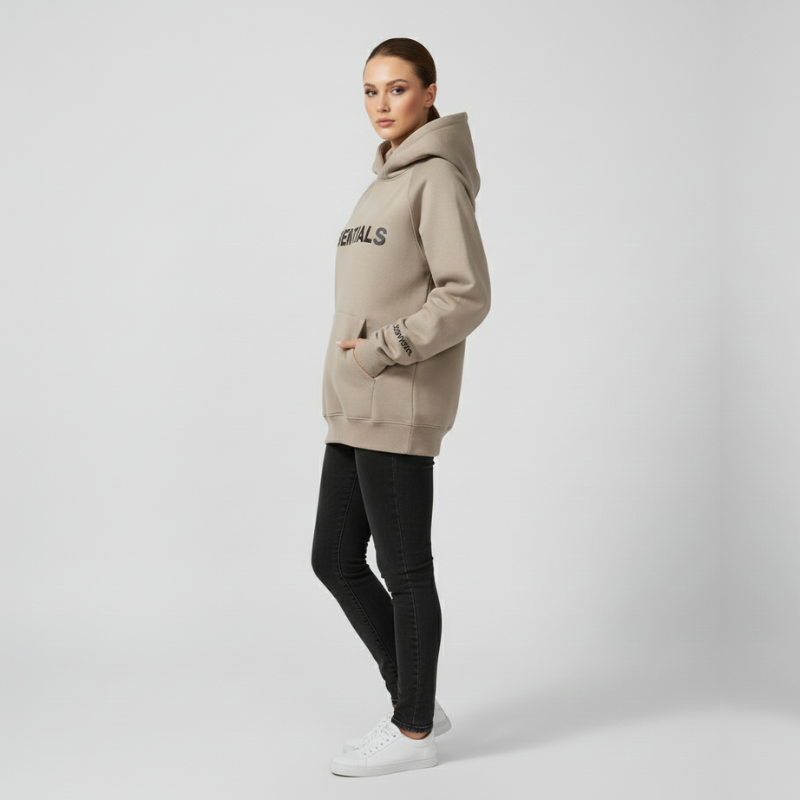 Jasmine | Women’s Hoodie with Pocket Khaki