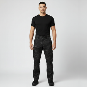 Joel | Men’s Cargo Pants Camouflage Black